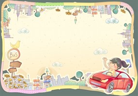 韩国插画卡通背景PSD设计